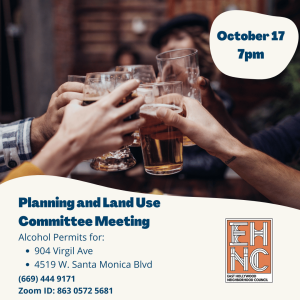 PLUM Meeting on alcohol permits